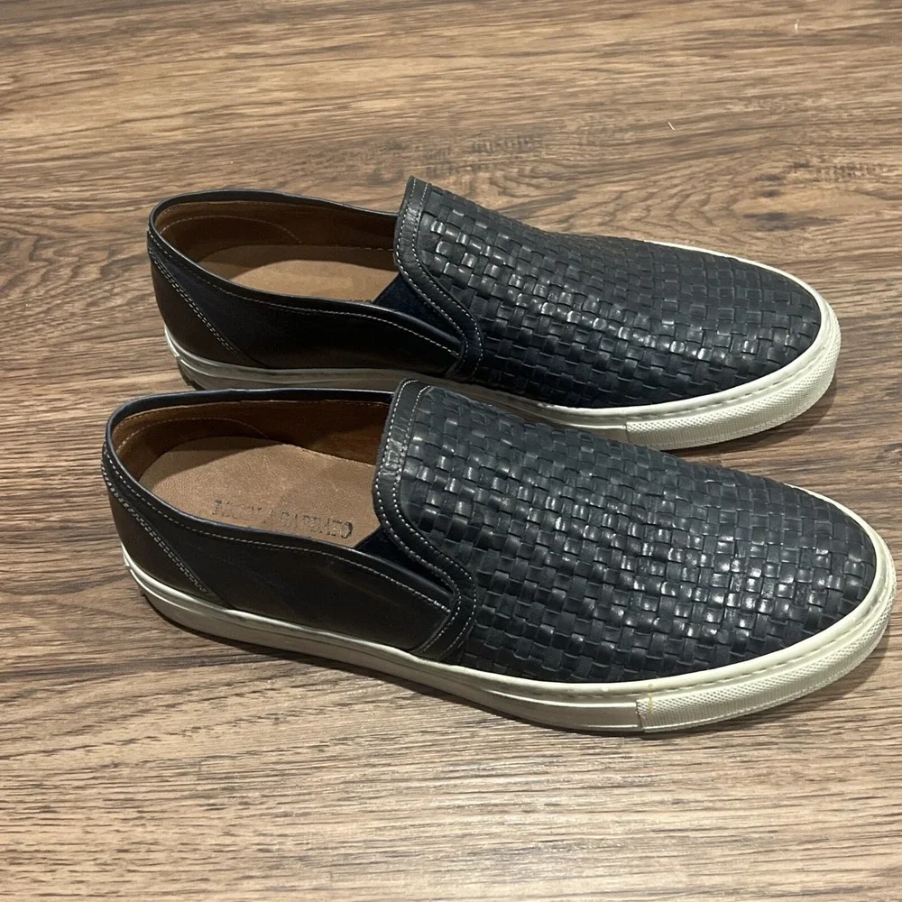 Nicola Barbato Loafer Handwoven Slip-On Size 42 EU Navy Made In Italy